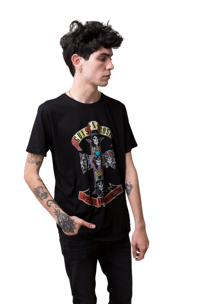 REMERA GUNS N ROSES CROSS