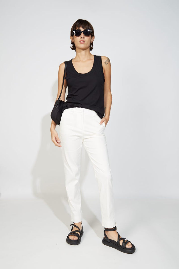 PANTALON CLASICO COTTON BLANCO