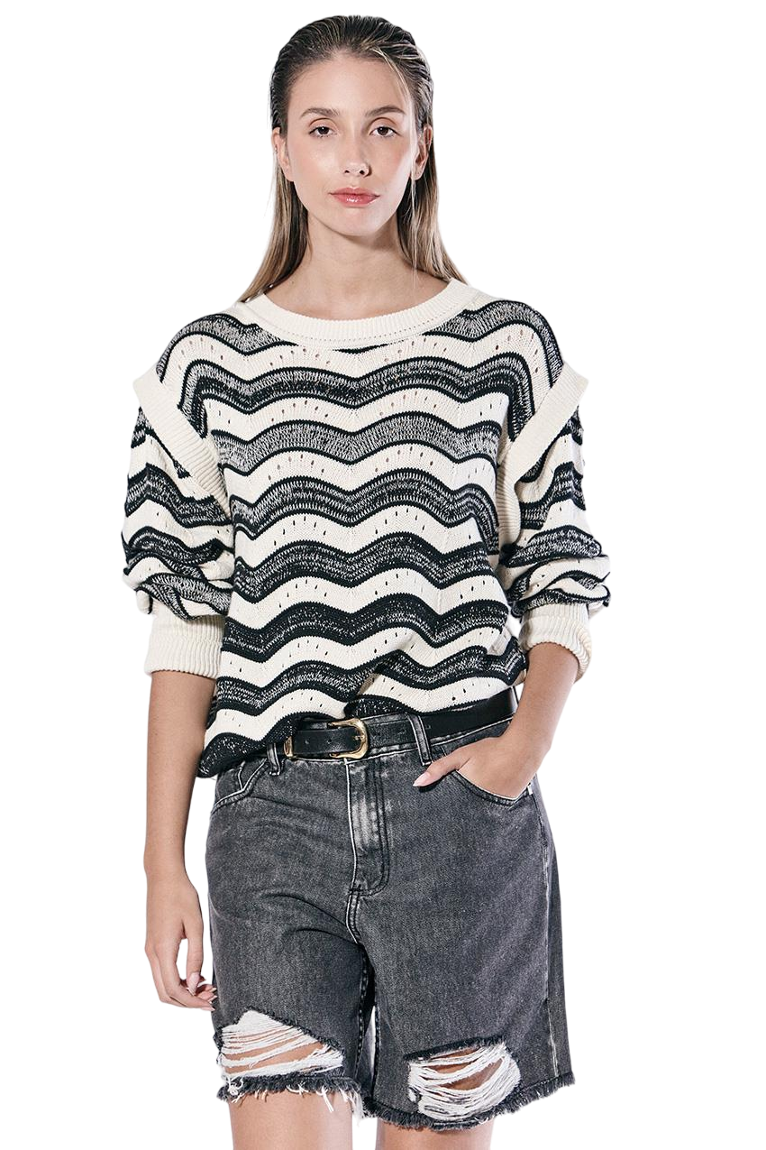 Sweater Calado Zig Zag