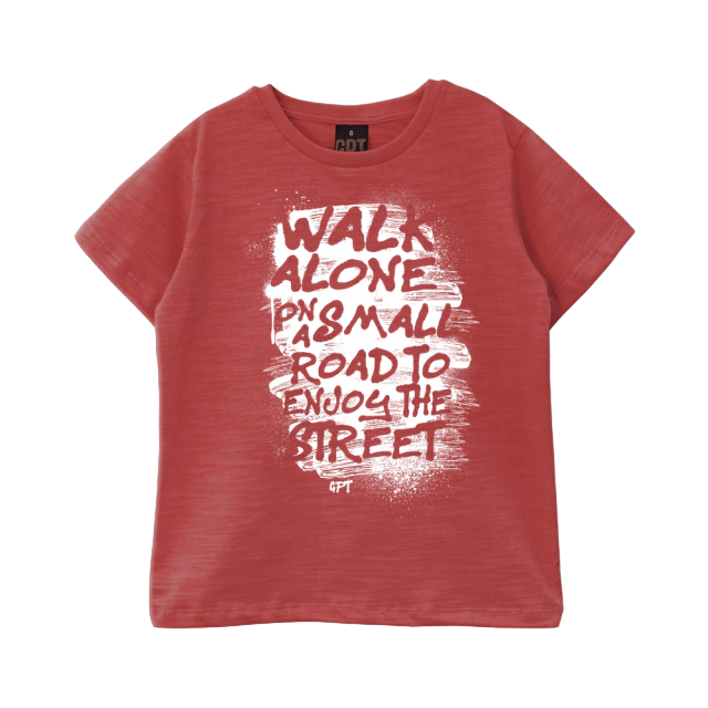 REMERA JR MC WALK ALONE RED