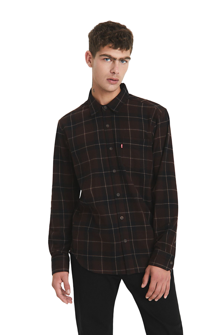 CAMISA LS ONE POCKET SHIRT PLAID