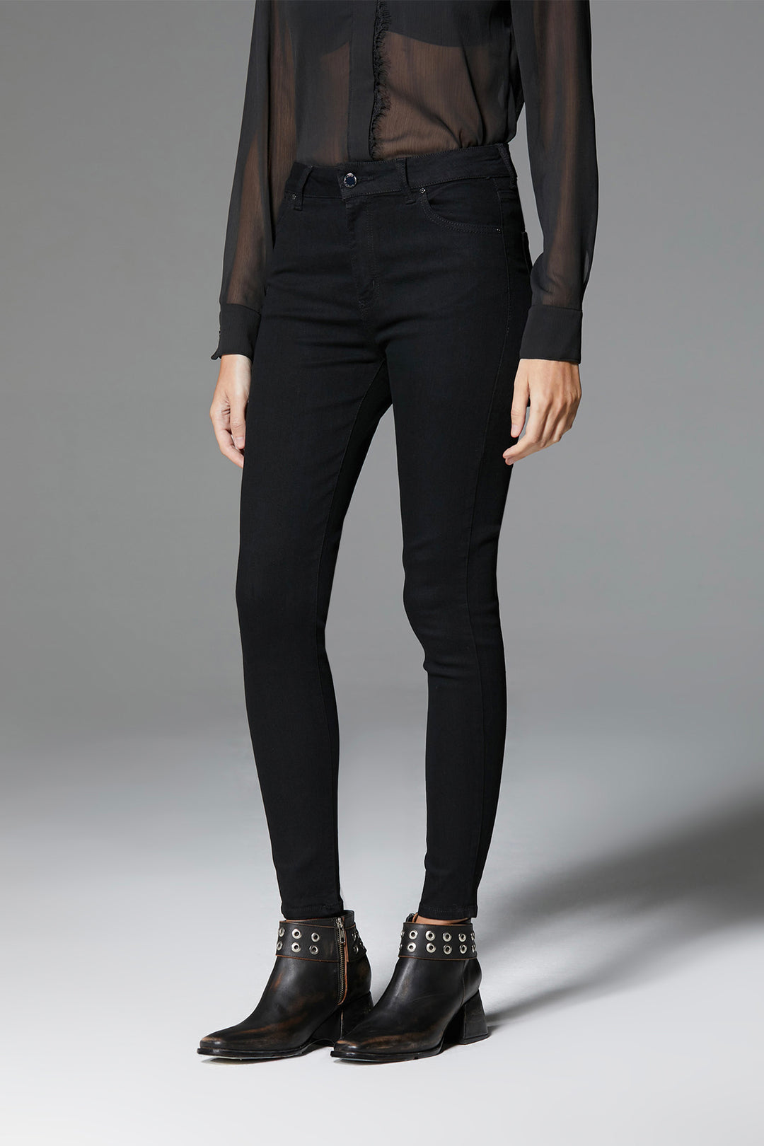 PANTALON ANN SK HW SUPER BLACK