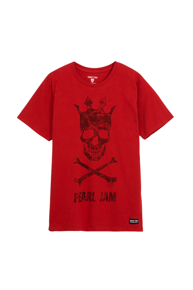 REMERA PEARL JAM FAN SKULL KING