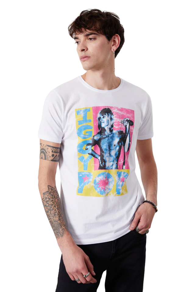 Remera Iggy Pop Fan Colours