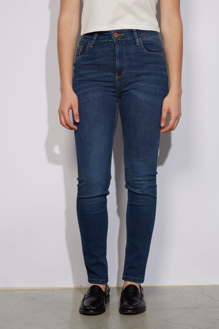 Jean Skinny High Waist Basico Indigo