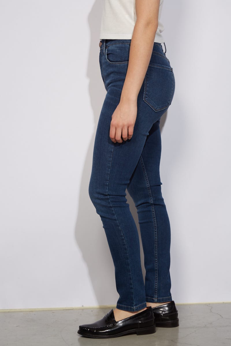 Jean Skinny High Waist Basico Indigo