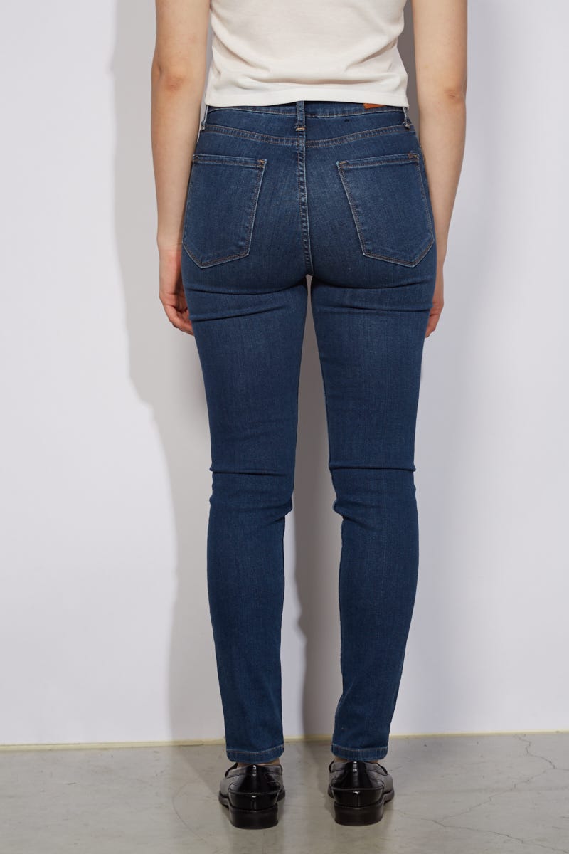 Jean Skinny High Waist Basico Indigo