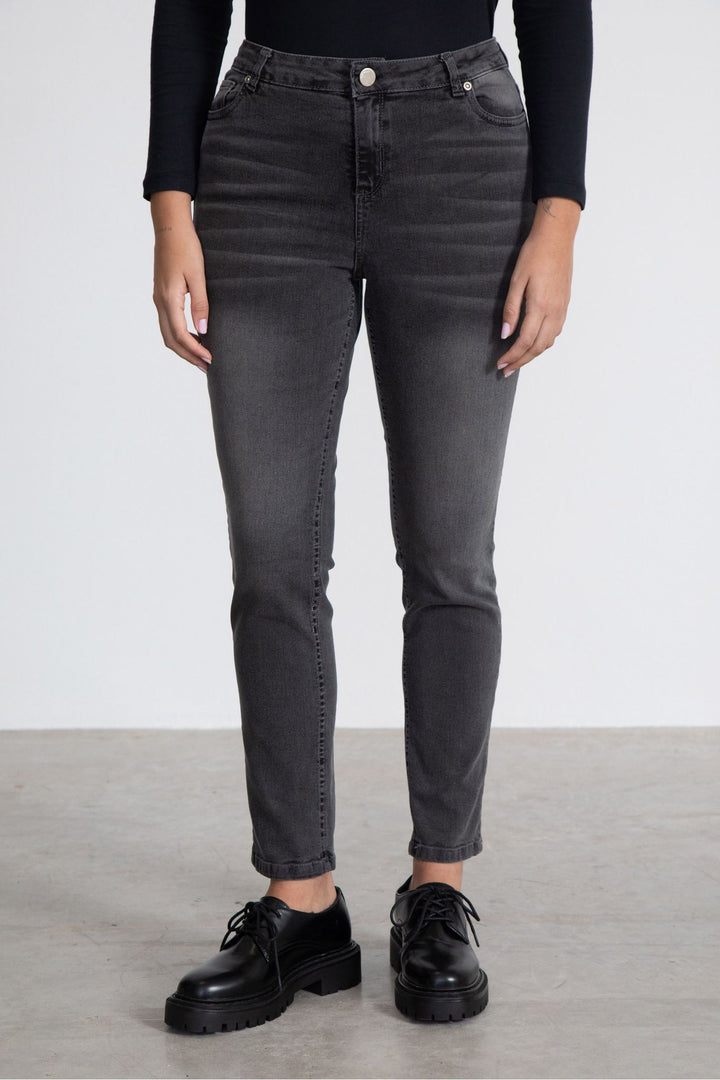 JEAN SKINNY BLACK STONE WASH