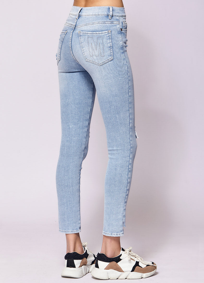 PANTALON JEAN POCKET MEMORY CELESTE ROTURAS